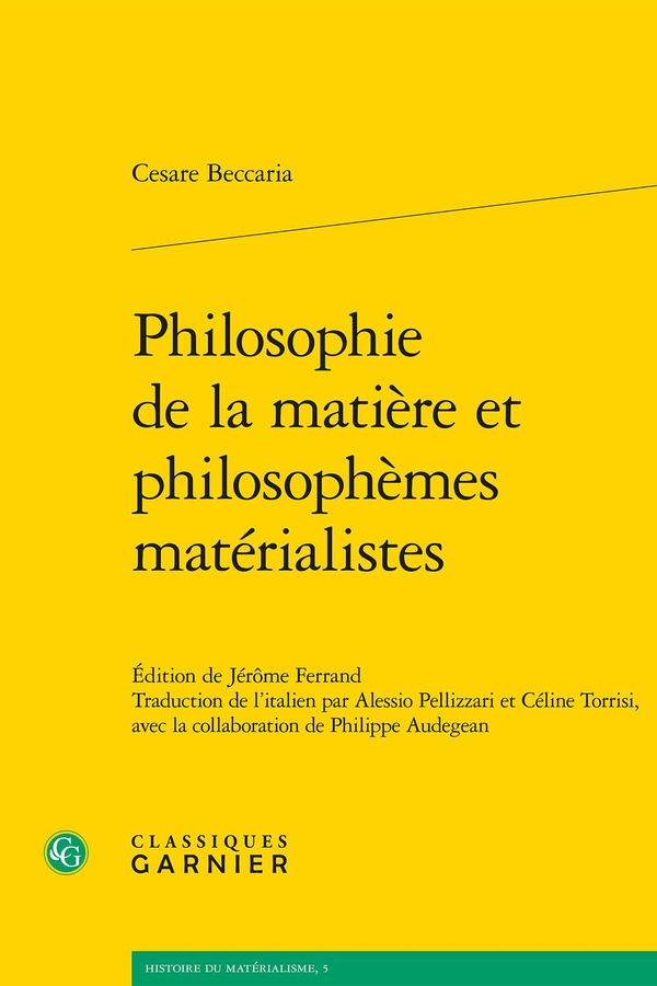 PHILOSOPHIE DE LA MATIERE ET PHILOSOPHEMES MATERIALISTES