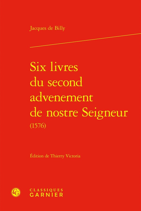 SIX LIVRES DU SECOND ADVENEMENT DE NOSTRE SEIGNEUR