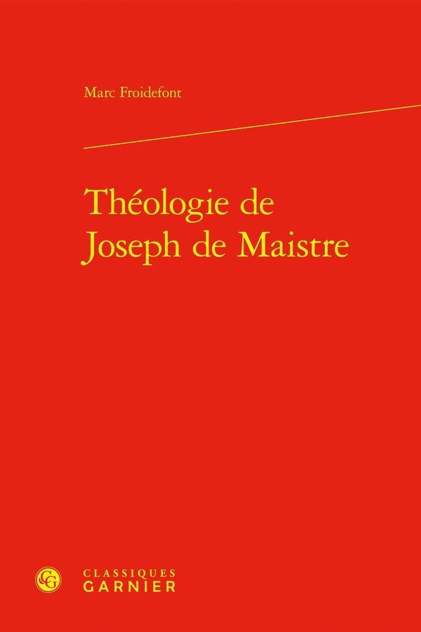 THEOLOGIE DE JOSEPH DE MAISTRE