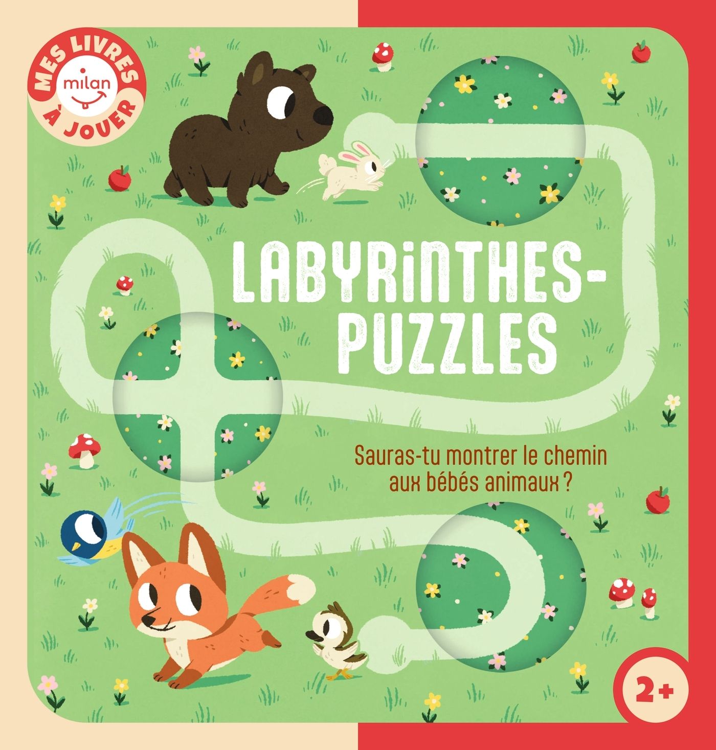 LABYRINTHES-PUZZLES - SAURAS-TU AIDER LES BEBES ANIMAUX ?