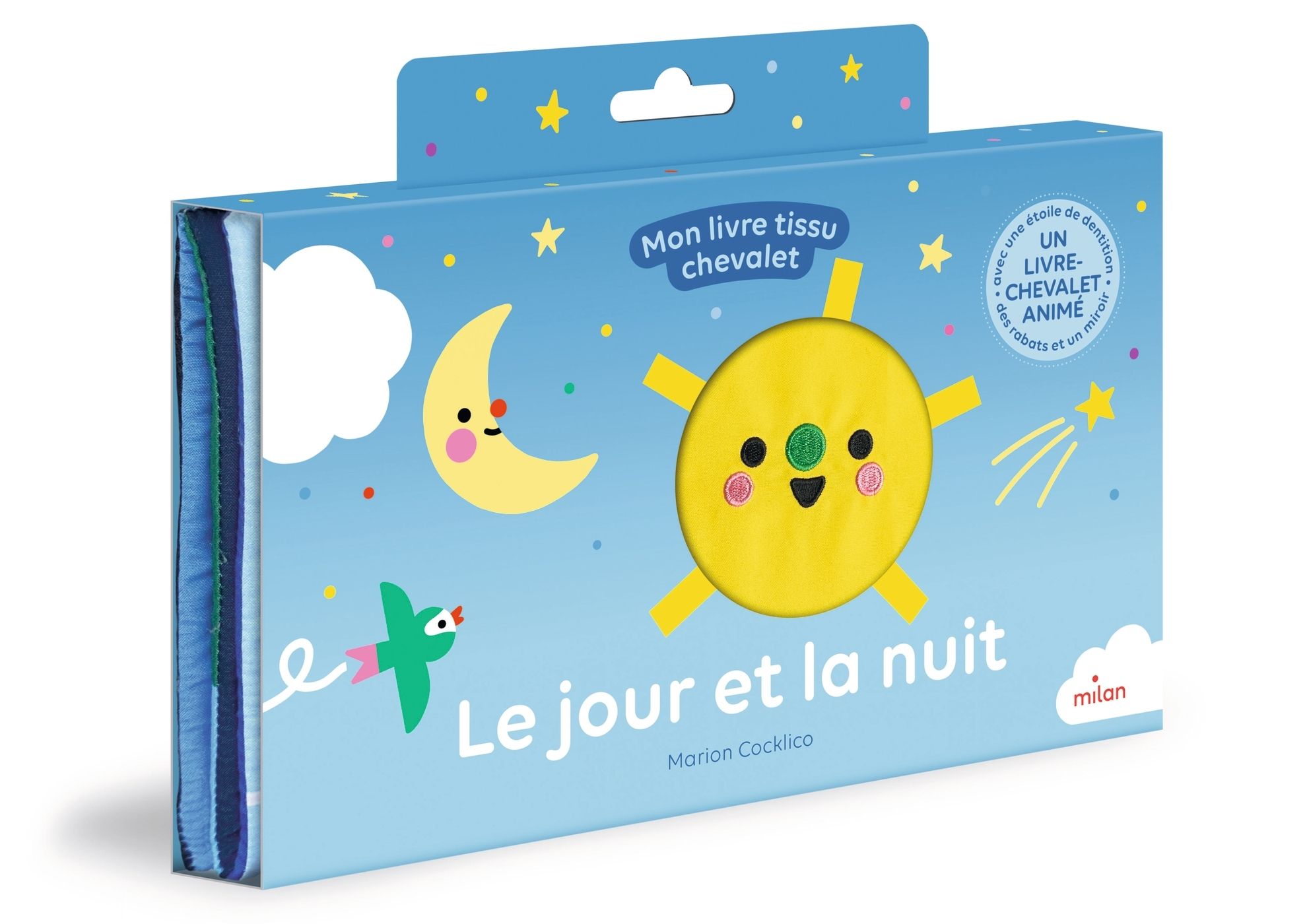 LE JOUR ET LA NUIT - MON LIVRE TISSU CHEVALET