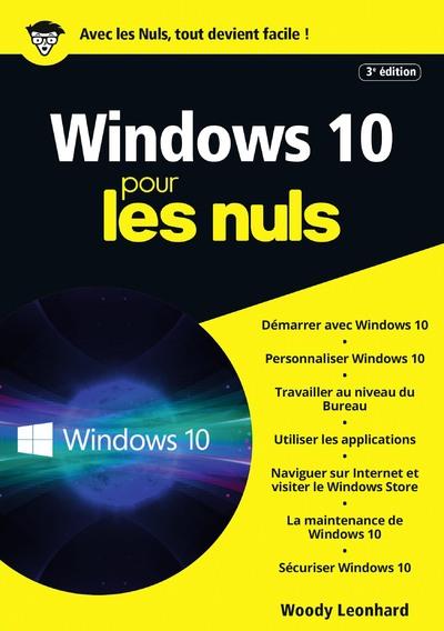 WINDOWS 10, 3E EDITION MEGAPOCHE POUR LES NULS
