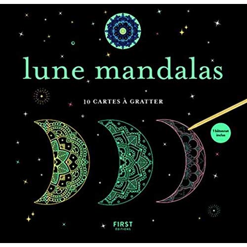 LUNE MANDALAS - 10 CARTES A GRATTER