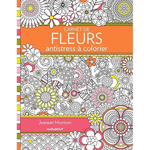 CARNET DE FLEURS ANTISTRESS A COLORIER