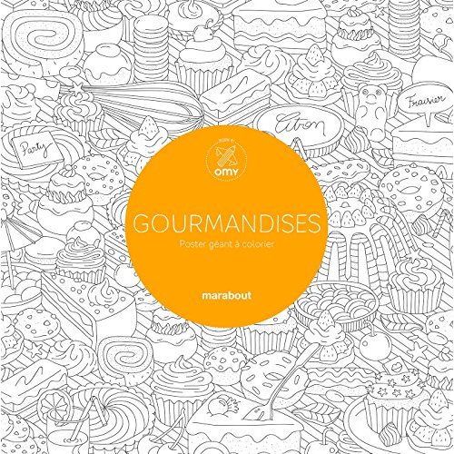 GOURMANDISES - POSTER GEANT A COLORIER