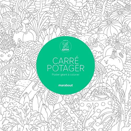 CARRE POTAGER - POSTER GEANT A COLORIER