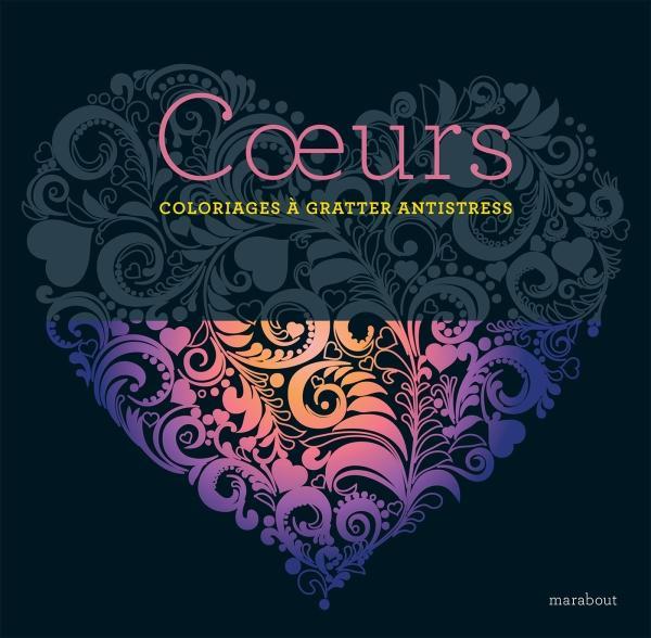 LIVRE A GRATTER - COEURS