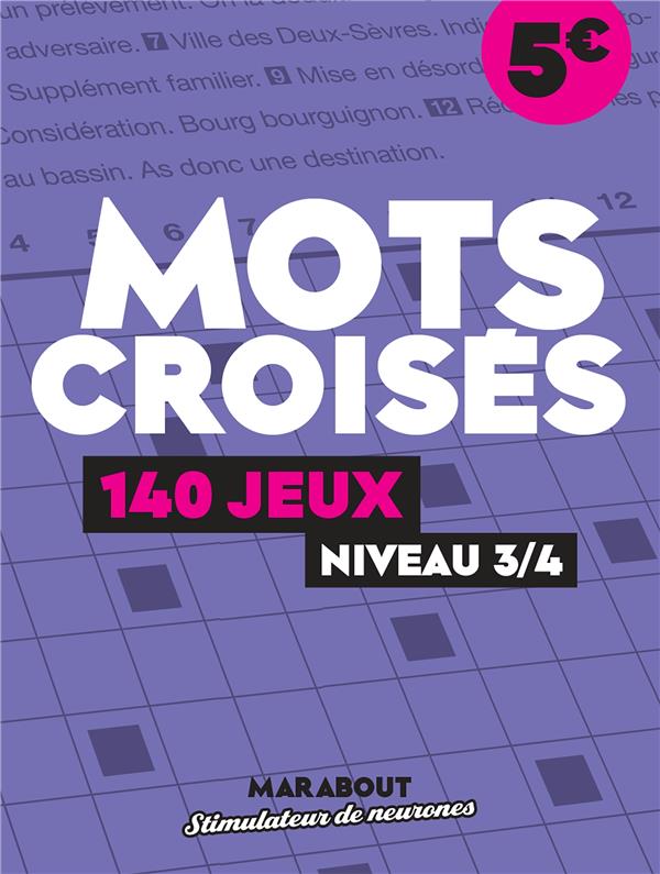 CAHIER DE JEUX MOTS CROISES CAHIER DE JEUX MOTS CROISES