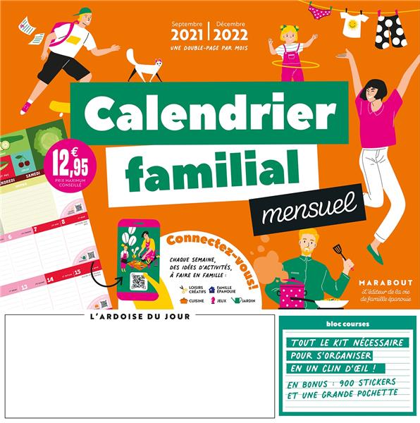 CALENDRIER FAMILIAL MENSUEL 2021-2022