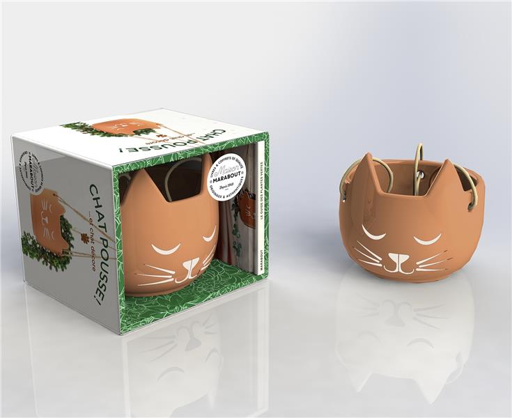 COFFRET - CHAT POUSSE ET CHAT DECOR - VERSION TERRACOTTA