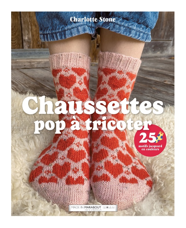 CHAUSSETTES POP A TRICOTER - 25 MOTIFS JACQUARD EN COULEURS