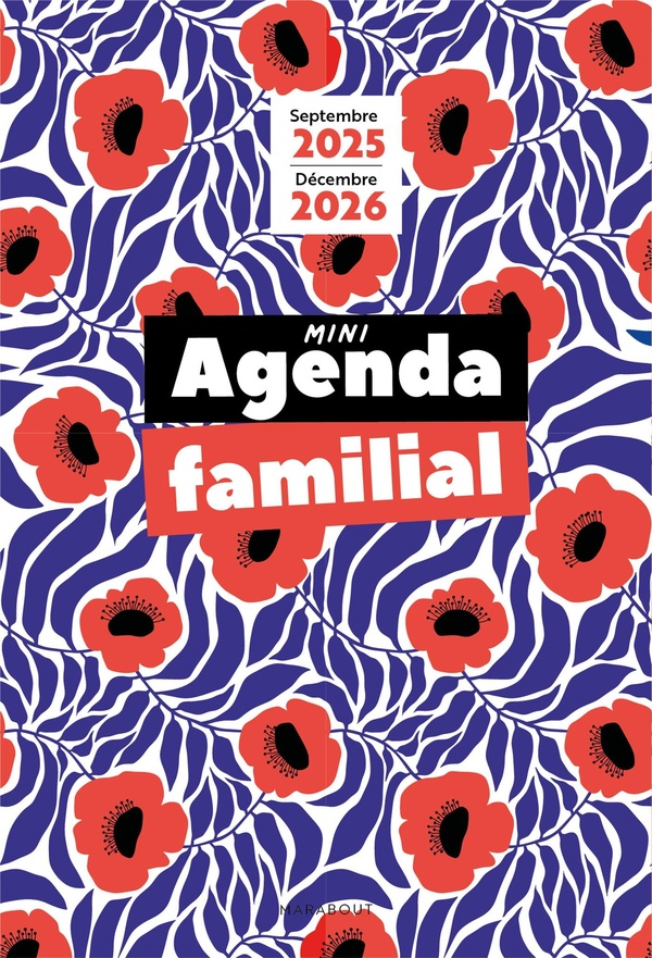 MINI AGENDA FAMILIAL - SEPTEMBRE 2025 - DECEMBRE 2026