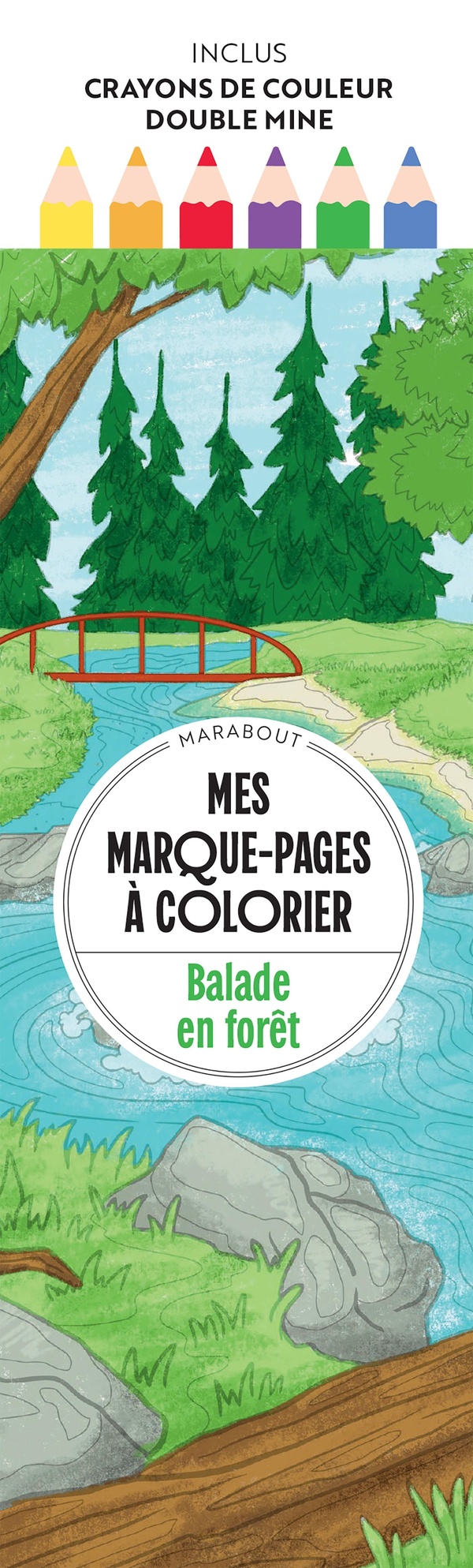 MES MARQUE-PAGES A COLORIER - BALADE EN FORET
