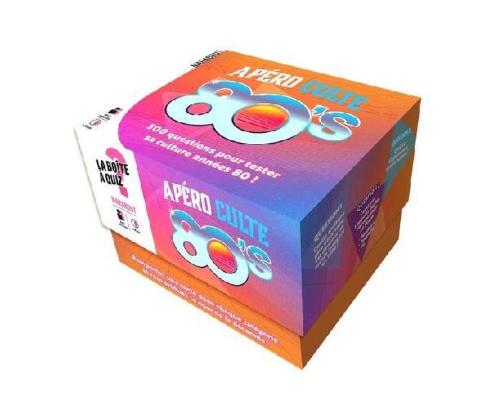 LA BOITE APERO CULTE ANNEES 80 - 500 QUESTIONS POUR TESTER VOTRE CULTURE ANNEES 80 !