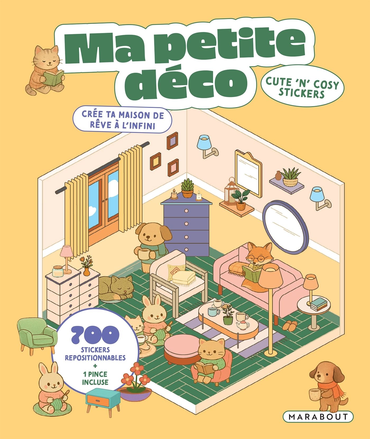 CUTE 'N' COSY STICKERS - MA PETITE DECO - CREE TA MAISON DE REVE A L'INFINI