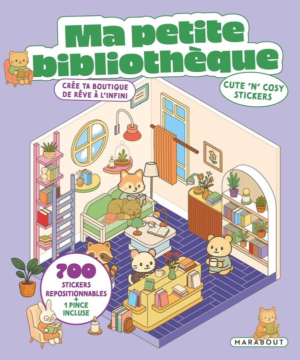 MA PETITE LIBRAIRIE - CUTE 'N' COSY STICKERS - CREE TA BOUTIQUE DE REVE A L'INFINI