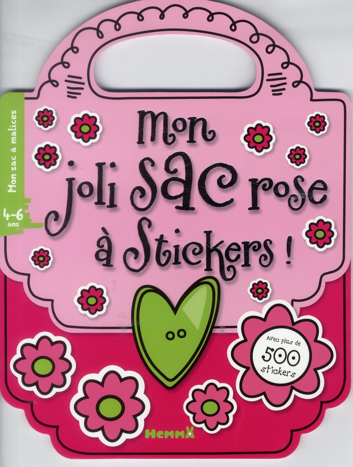 MON JOLI SAC ROSE A STICKERS - AVEC PLUS DE 500 STICKERS