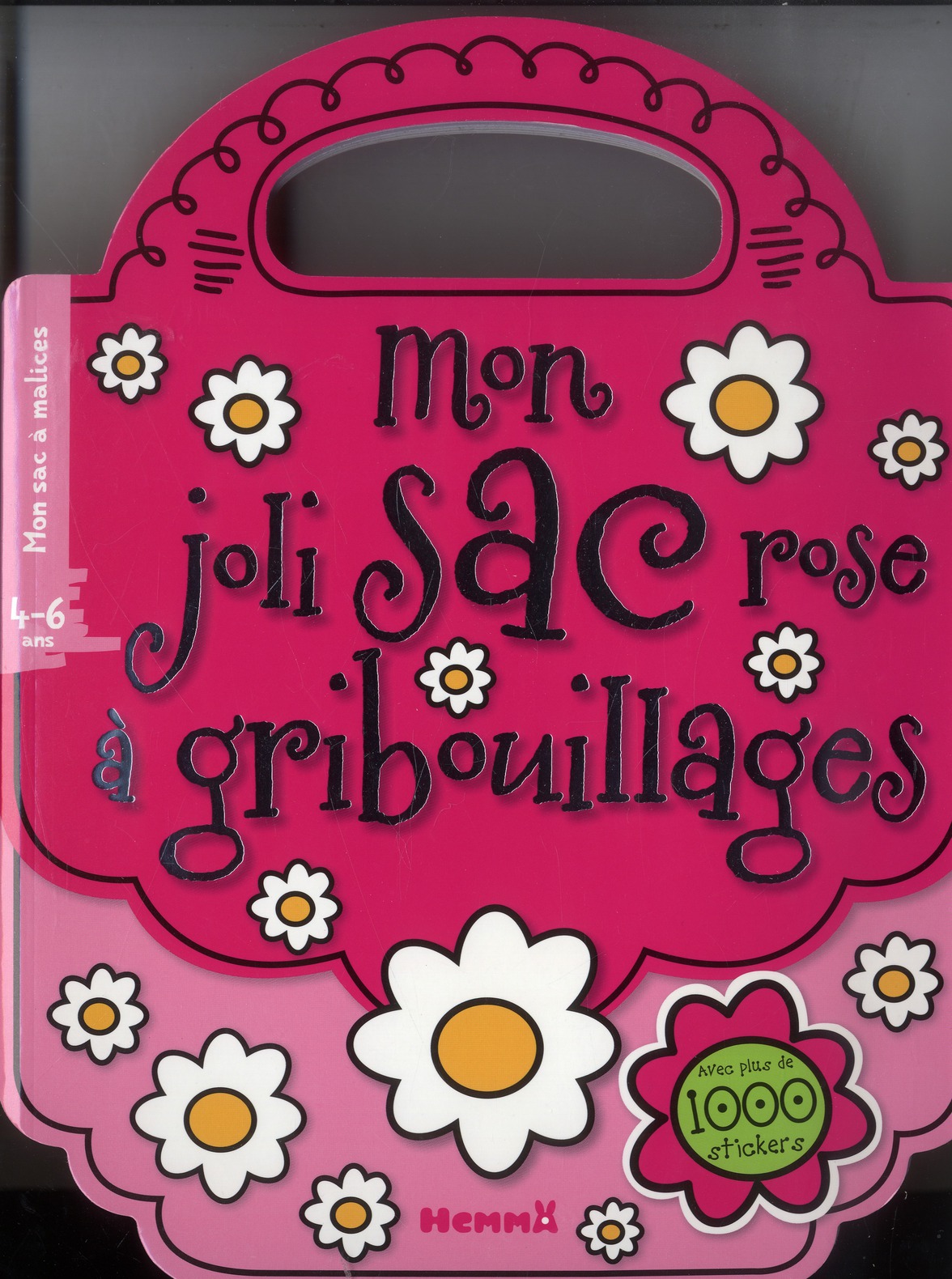 MON JOLI SAC ROSE A GRIBOUILLAGES - AVEC PLUS DE 1000 STICKERS