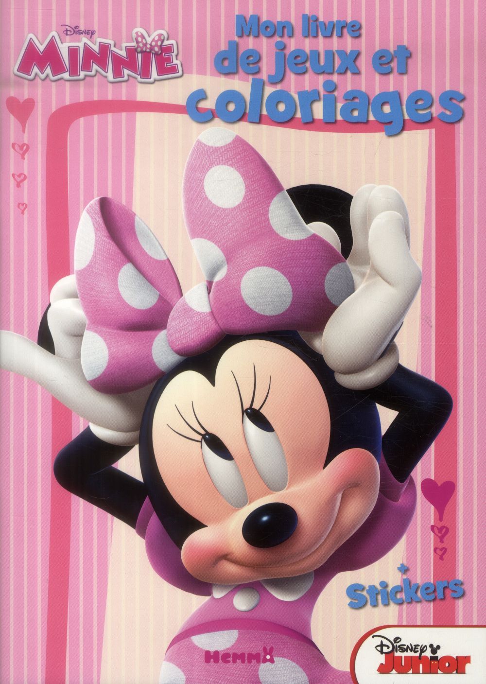 DISNEY MINNIE - MON LIVRE DE JEUX ET COLORIAGES +STICKERS