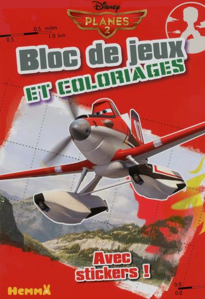 PLANES 2 BLOC DE JEUX ET COLORIAGES AVEC STICKERS !