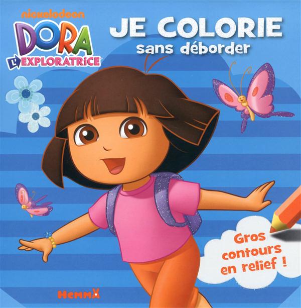 DORA L'EXPLORATRICE JE COLORIE SANS DEBORDER (PAPILLONS)