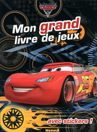 CARS 2 MON GRAND LIVRE DE JEUX AVEC STICKERS !