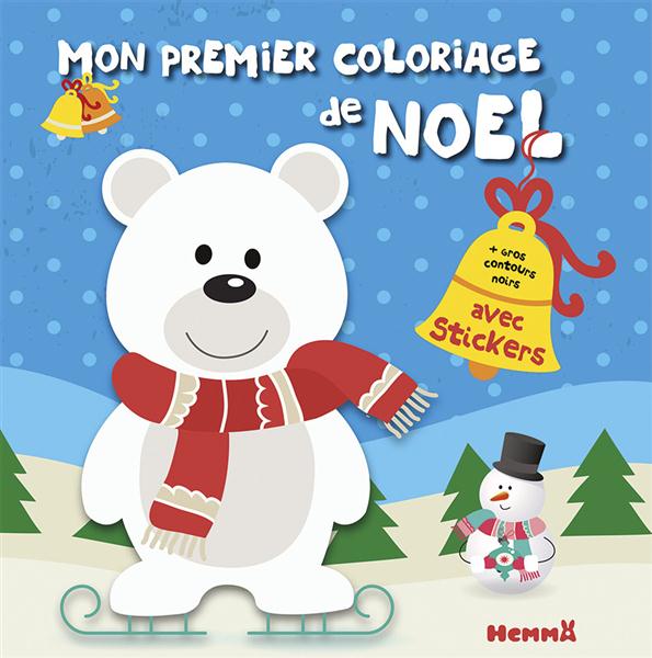 MON PREMIER COLORIAGE DE NOEL (OURSON)