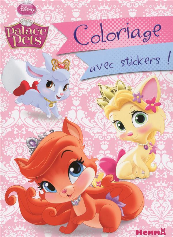 DISNEY PRINCESSES PALACE PETS COLORIAGE AVEC STICKERS !