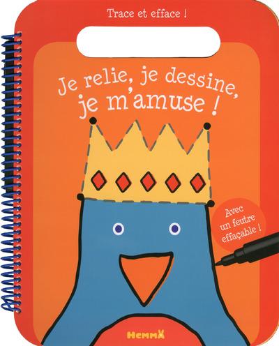 JE RELIE, JE DESSINE, JE M'AMUSE ! (FOND ORANGE)