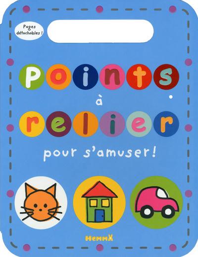 POINTS A RELIER POUR S'AMUSER ! (FOND BLEU) - PAGES DETACHABLES