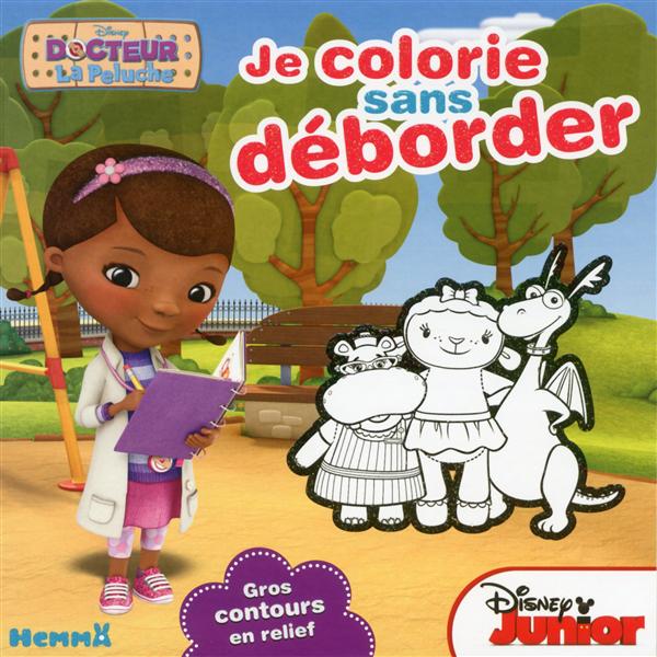 DOCTEUR LA PELUCHE JE COLORIE SANS DEBORDER (CAHIER MAUVE)