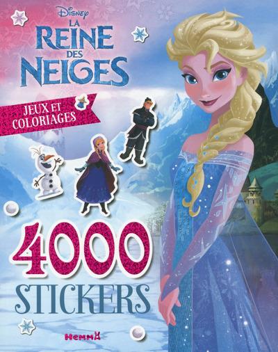 DISNEY LA REINE DES NEIGES 4000 STICKERS JEUX ET COLORIAGES