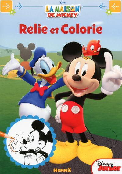 LA MAISON DE MICKEY RELIE ET COLORIE