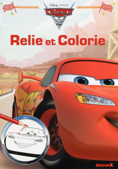 CARS 2 RELIE ET COLORIE