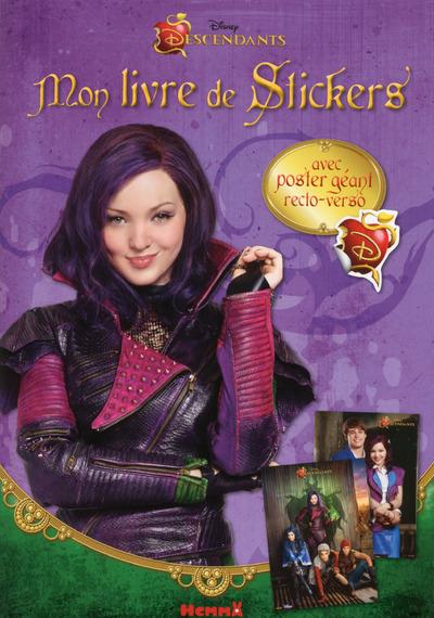 DISNEY DESCENDANTS MON LIVRE DE STICKERS + POSTER