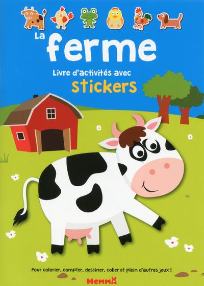 LA FERME LIVRE D'ACTIVITES AVEC STICKERS