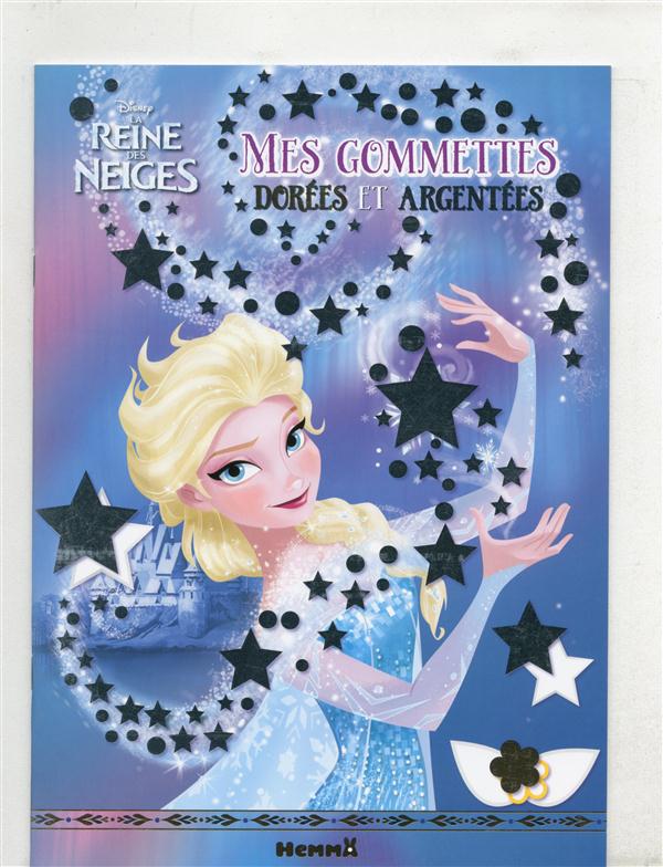 DISNEY LA REINE DES NEIGES MES GOMMETTES DOREES ET ARGENTEES