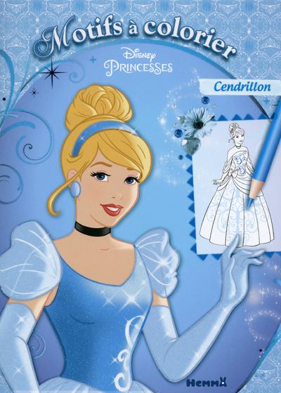 DISNEY PRINCESSES MOTIFS A COLORIER (CENDRILLON)