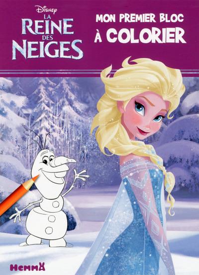 DISNEY LA REINE DES NEIGES MON PREMIER BLOC A COLORIER