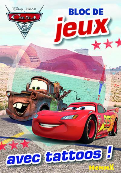 CARS 2 BLOC DE JEUX AVEC TATTOOS !