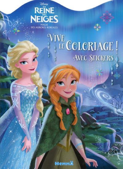 DISNEY LA REINE DES NEIGES MAGIE DES AURORES BOREALES VIVE LE COLORIAGE !