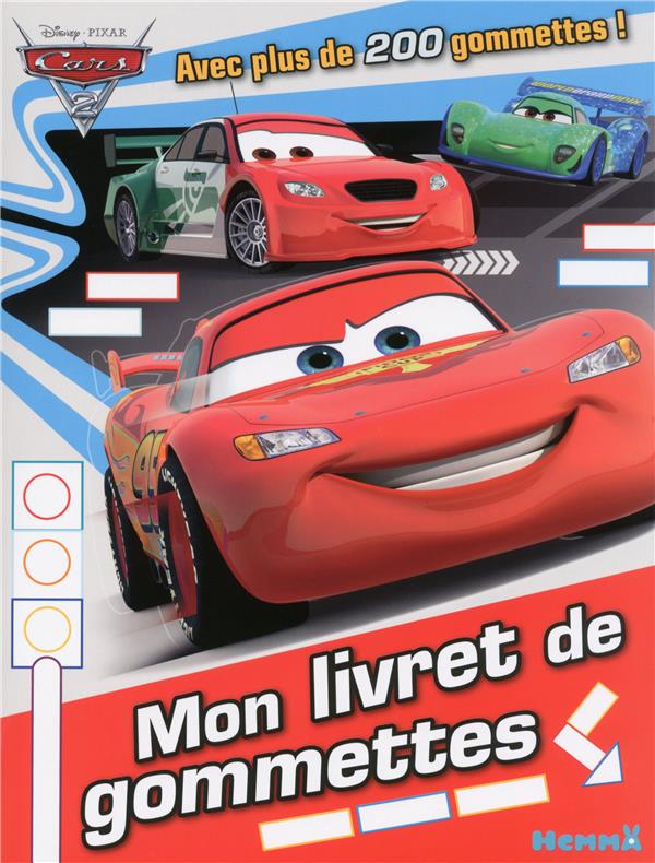 CARS 2 MON LIVRET DE GOMMETTES (FEUX SIGNALISATION)