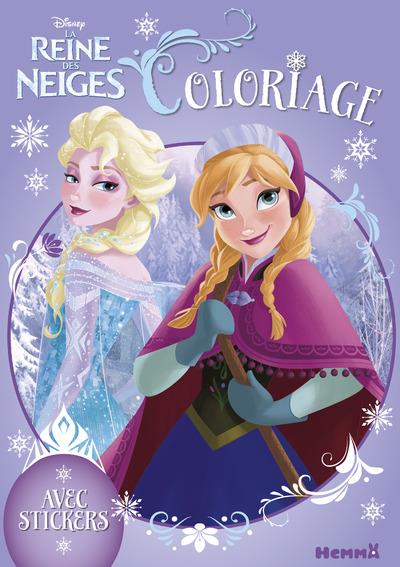 DISNEY LA REINE DES NEIGES - COLORIAGE AVEC STICKERS (ANNA BATON)