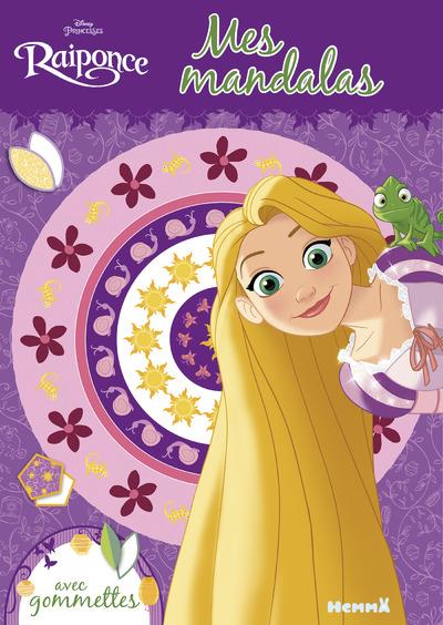 DISNEY PRINCESSES RAIPONCE MES MANDALAS AVEC GOMMETTES