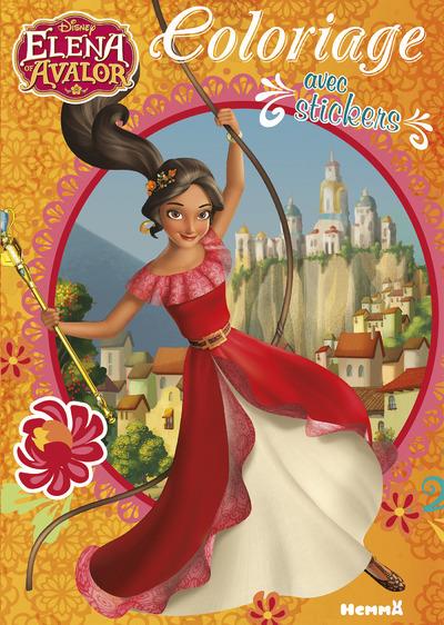 DISNEY PRINCESSES ELENA D'AVALOR COLORIAGE AVEC STICKERS