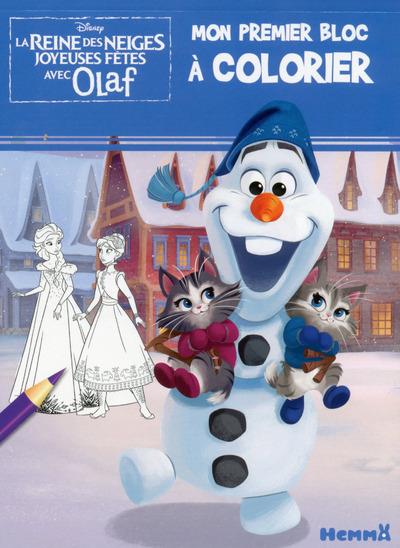 DISNEY LA REINE DES NEIGES MON PREMIER BLOC A COLORIER (JOYEUSES FETES AVEC OLAF)