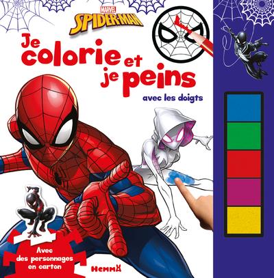 MARVEL SPIDER-MAN JE COLORIE ET JE PEINS AVEC LES DOIGTS