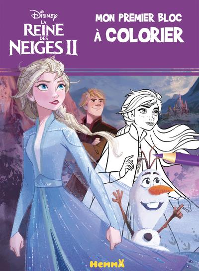 DISNEY LA REINE DES NEIGES 2 MON PREMIER BLOC A COLORIER