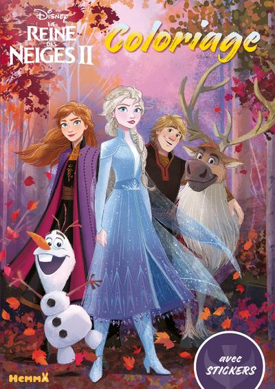 DISNEY LA REINE DES NEIGES 2 COLORIAGE AVEC STICKERS