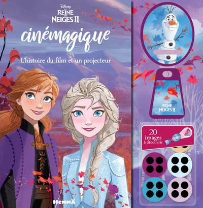 DISNEY LA REINE DES NEIGES 2 MON LIVRE CINEMAGIQUE - L'HISTOIRE DU FILM ET UN PROJECTEUR